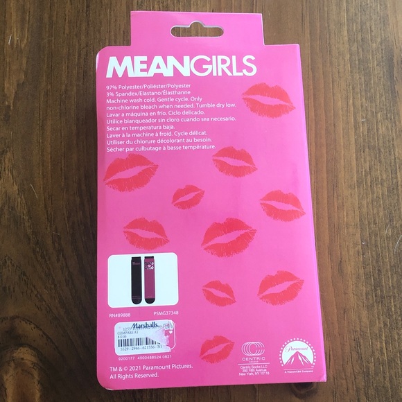 Mean Girls- 2 Pairs of NEW in Package socks - Picture 3 of 4